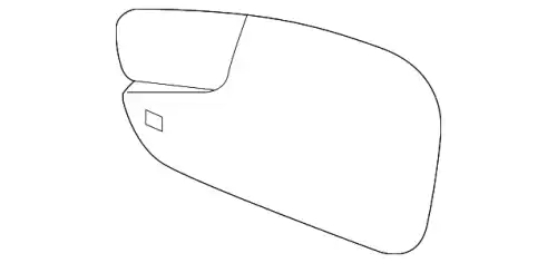 Элемент зеркальный BE8Z-17K707-B FORD