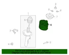 9F9Z-5310-A Пружина передней подвески FORD