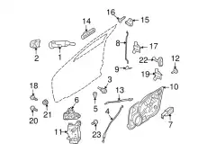 Ручка двери FORD BE5Z-5426684-B