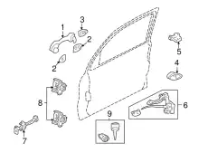 Ручка двери FORD 1L8Z-7822601-AAA