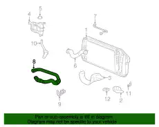 Патрубок радиатора нижний 2L1Z-8286-AB FORD