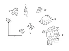SENSOR - SIDE AIR BAG H2GZ-14B345-A FORD