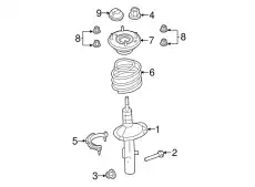 Пружина передней подвески 8A8Z-5310-B FORD