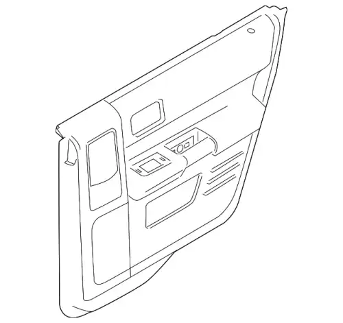Панель обшивки двери задней DA8Z-7427406-DB FORD