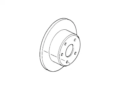 Тормозной диск FORD YW7Z-2C026-AA