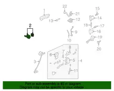 Ручка двери FORD 7L2Z-78224A52-AB
