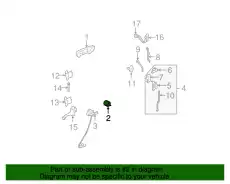 Ручка двери FORD 6L2Z-78224A52-BD