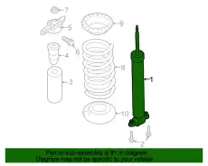 SHOCK ABSORBER ASY DG9Z-18125-V FORD