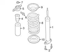 SHOCK ABSORBER ASY DG9Z-18125-V FORD