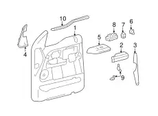 Ручка двери FORD 4L3Z-1824140-DAA