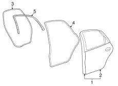 Ручка двери FORD YF1Z-54253A11-AAA