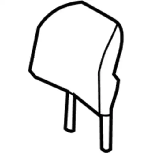 HEADREST - COVER AND PAD FA1Z-58611A08-BL FORD