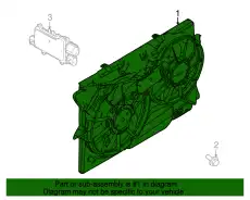 MOTOR AND FAN ASY - EN BA8Z-8C607-G FORD