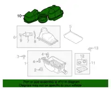 Патрубок воздушного фильтра DA8Z-9B659-A FORD