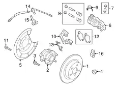 Тормозной диск FORD CV6Z-2C026-B ,