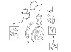 Тормозной диск FORD 6U2Z-1V125-C ,