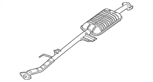 Глушитель передняя часть YL8Z-5230-AA FORD