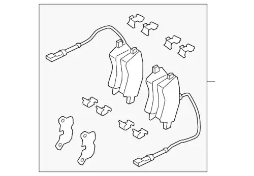 Тормозные колодки дисковые FORD GU2Z-2V200-D