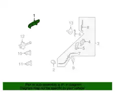 Ручка двери FORD 6L2Z-7826605-BBPTM