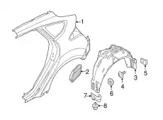 Подкрылок FORD CP9Z-58278B51-A