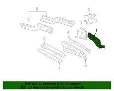 Подкрылок FORD 4F2Z-16054-AA