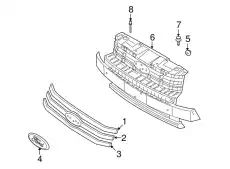 Решетка радиатора FORD 8A8Z-8200-B