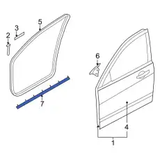 Ручка двери FORD 8S4Z-6351823-A