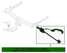 KIT - TRAILER HITCH FT1Z-15A416-A FORD
