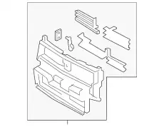 SHUTTER ASY - RADIATOR CONTROL HP5Z-8475-A FORD