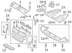 SHUTTER ASY - RADIATOR CONTROL HP5Z-8475-A FORD