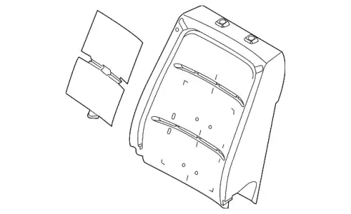 Набивка спинки сиденья переднего DA8Z-7464811-E FORD
