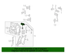 Ручка двери FORD YW4Z-5421818-AA