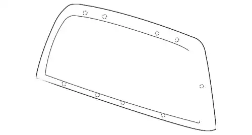 Уплотнитель стекла заднего 3L3Z-1842430-AAB FORD