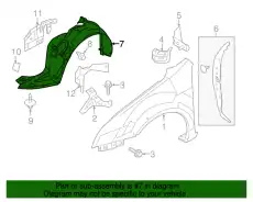 Подкрылок FORD AE5Z-16102-B