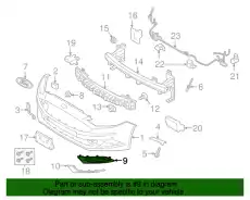 GRILLE HS7Z-17B814-CA FORD