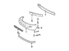 Решетка бампера FORD YS4Z-17B814-BA