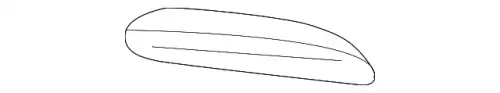 Уплотнитель двери FORD 1W6Z-7651561-AA