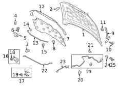 HOOD ASY DS7Z-16612-B FORD