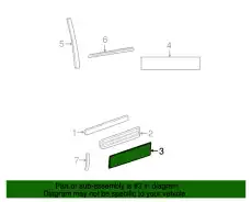 Молдинг двери передний левый 1L2Z-7820879-EA FORD