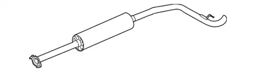 MUFFLER AND PIPE ASY - FRONT FV6Z-5230-G FORD