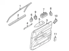 Ручка двери FORD 6W7Z-14527-BA