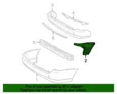 Кронштейн бампера YS4Z-17789-AA FORD