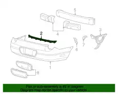 Усилитель бампера FORD 1W6Z-17D995-AA