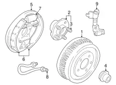 Ступица FORD 3F1Z-1104-DA