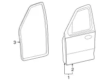 Панель двери передней правой 5L8Z-7820200-AA FORD
