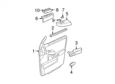 Ручка двери FORD 4L1Z-7824140-AAA