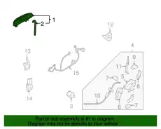 Ручка двери FORD 6L2Z-7826605-AA