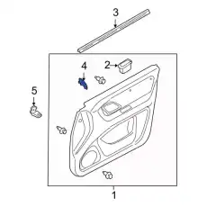 Ручка двери FORD 5L8Z-14528-BAB