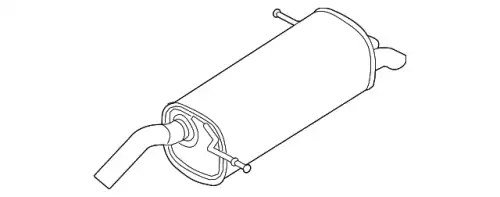 MUFFLER ASY - REAR AE8Z-5A289-D FORD