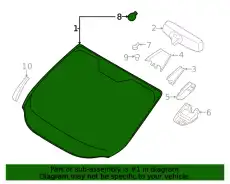 GLASS - WINDSCREEN GJ5Z-7803100-D FORD